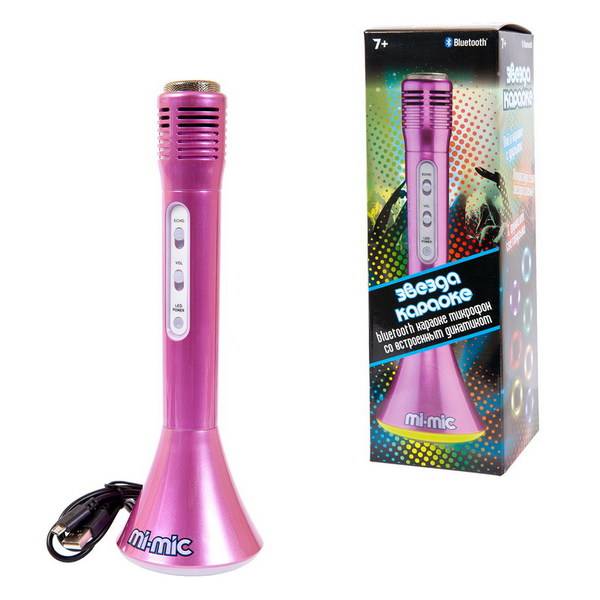Микрофон "Звезда караоке" со встроенным динамиком, розового цвета Wilton Bradley Ltd TY5899PK