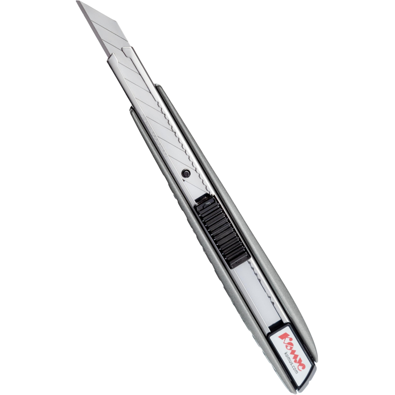 Нож универсальный 9 мм Комус, фиксатор, дляправш./левш. алюминиевый корпус 1067161 3005C