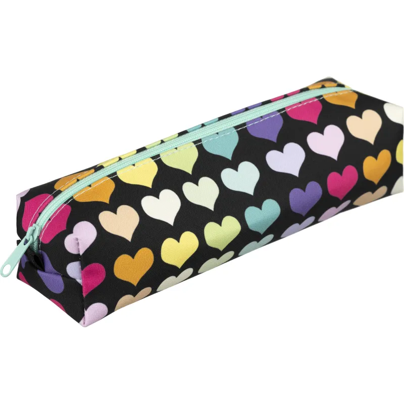 Пенал -косметичка Комус класс Сердечки ПМО 31-20, ткань мягкий, 210х50х60 1910107
