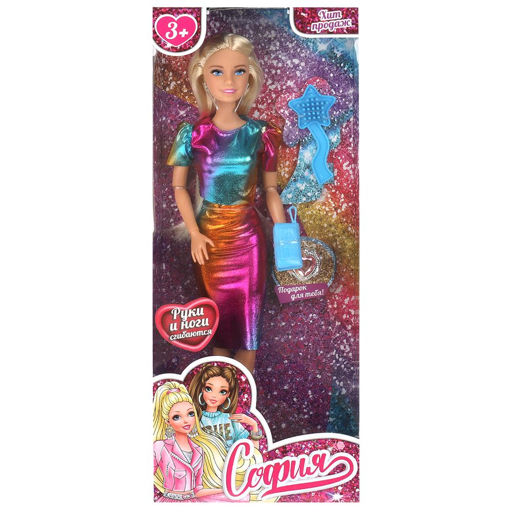 Кукла Модница, 29 см. София, руки и ноги сгибаются Карапуз 66001-BF56-S-BB