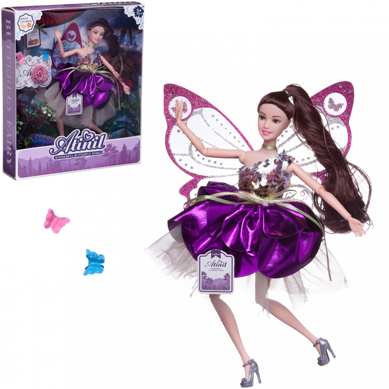 Кукла Junfa Atinil Фея в фиолетовом платье, 28см WJ-22331