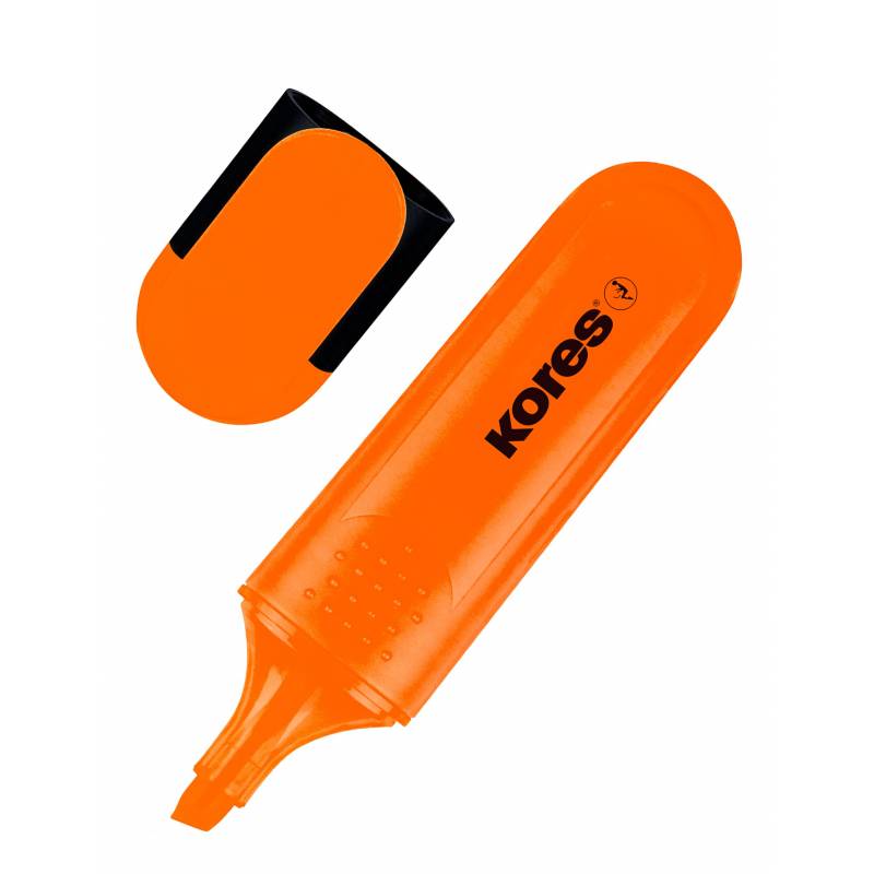 Маркер текстовыделитель Kores BRIGHT LINER PLUS, скош нак, 0.5-5 мм,оранж 1271206