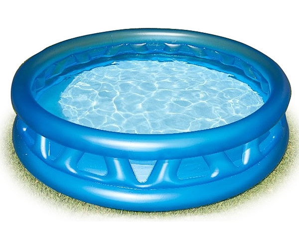 Бассейн надувной ребристый синий "Soft Side Pool" 188х46 см Intex 58431NP