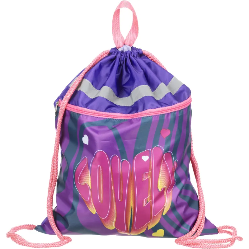 Мешок для обуви Комус Класс Lovely, 1ручка,карман,светоотр,36х47 1915406