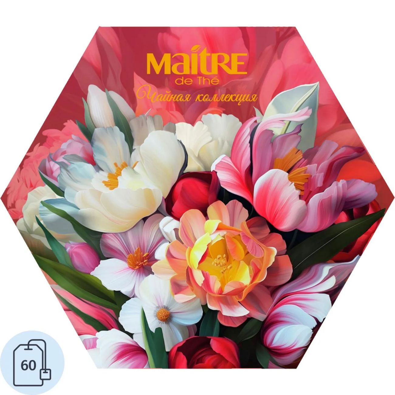 Чай Maitre de The Пионы 60 пакетиков 120г 2452243
