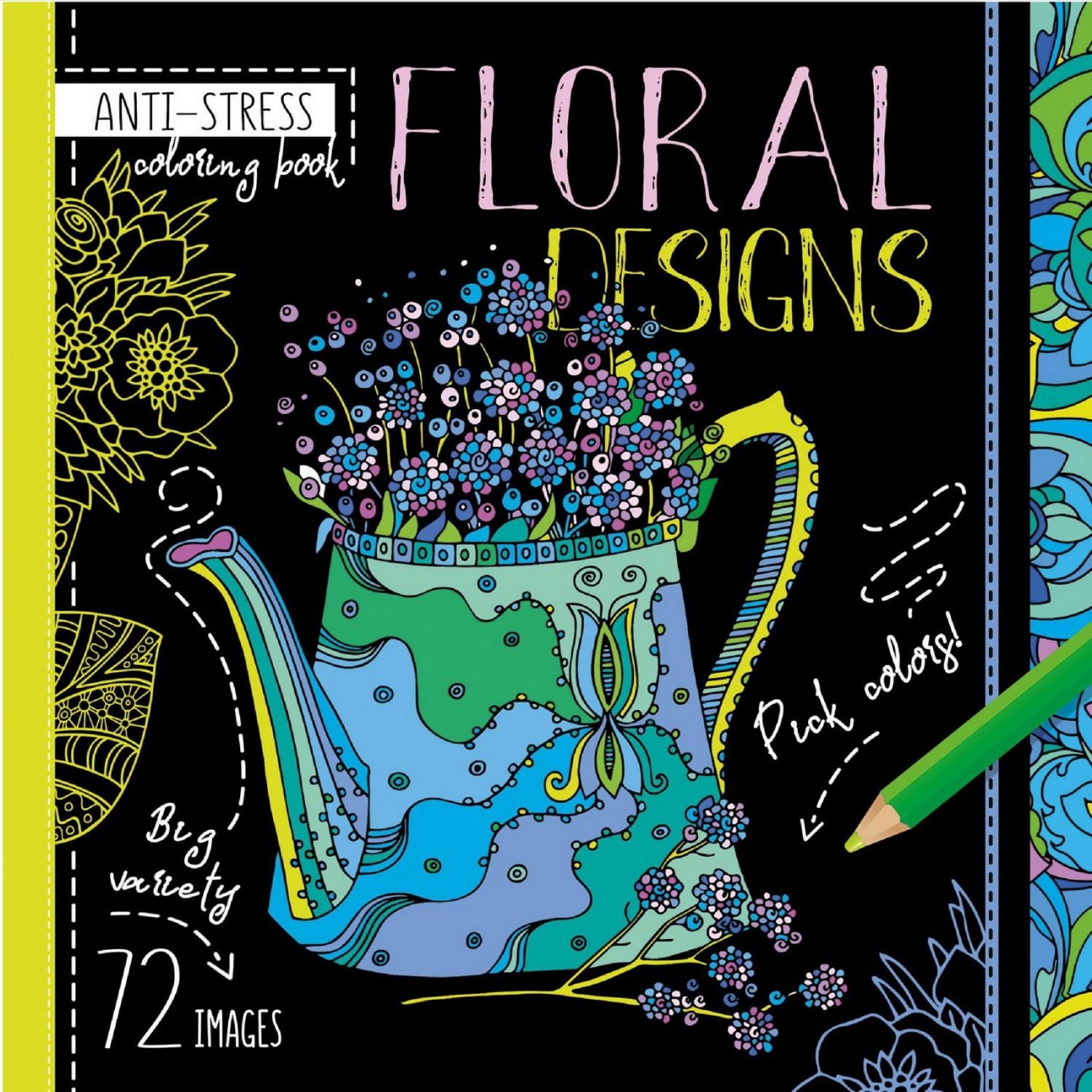 Раскраска Bourgeois Floral designs, 36 листов 6554(19173)