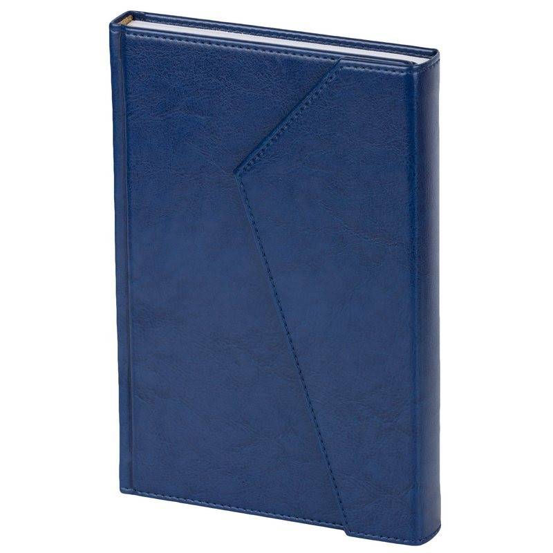 Ежедневник недатир. Attache Magnet искусс. кожа А5 180 л. синий (143х210 мм) 692079