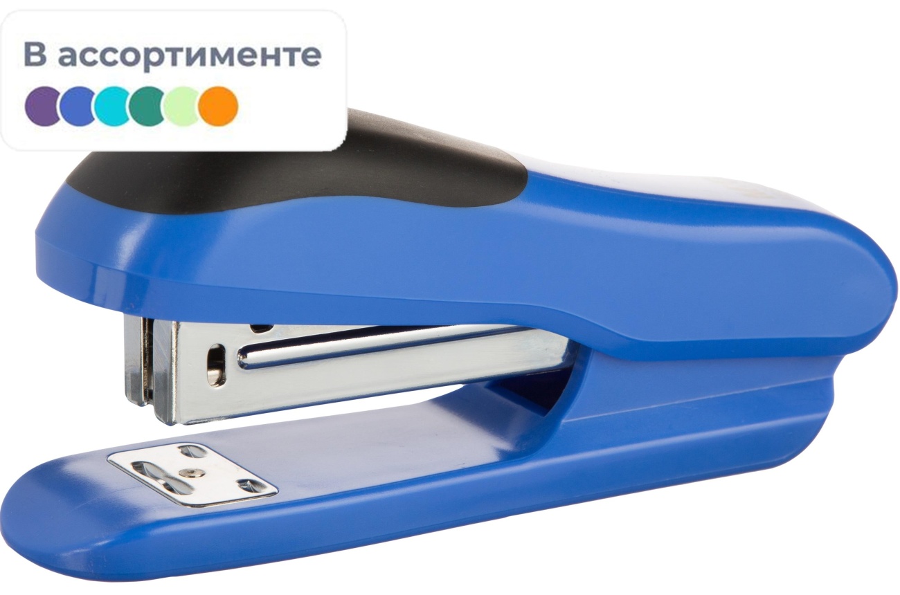 Степлер M&G N24/6, на 20 л, Comfort, металл, пластик, каучук, в асс. 1784541 ABS92793