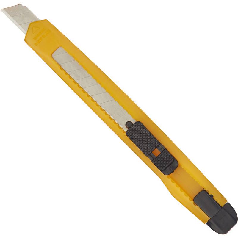 Нож канцелярский Attache с фиксатором (ширина лезвия 9 мм) 15067