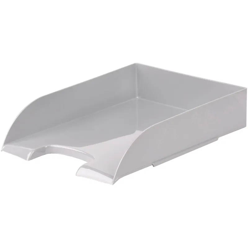 Лоток горизонтальный для бумаг Комус Русская Серия темно-серый 1603694