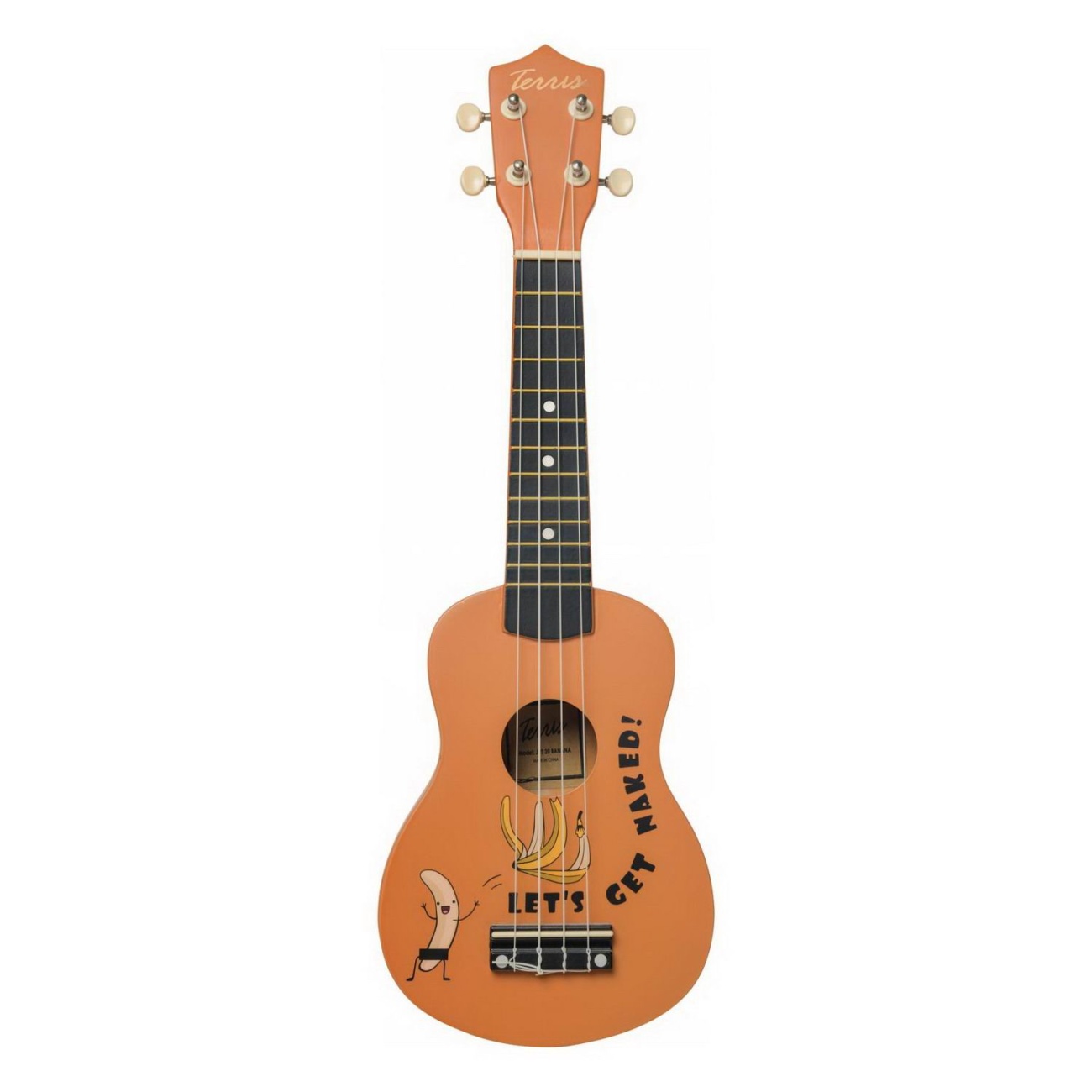 Гитара гавайская TERRIS Укулеле сопрано JUS-20 BANANA DNT-59114