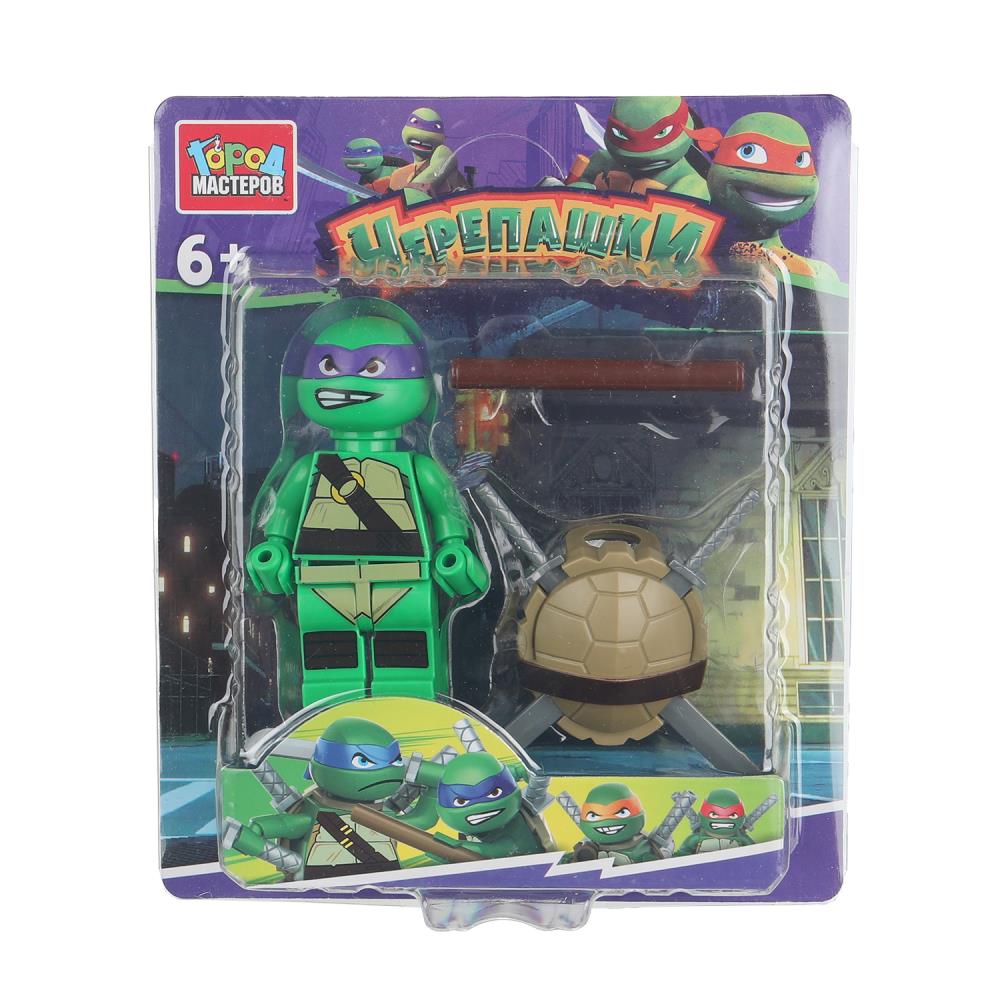 Конструктор фигурка с аксессуарами серии "Черепашки" Город Мастеров 18234-XU