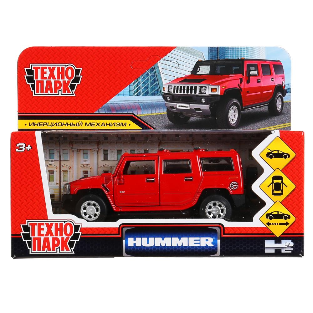 Машина металл Хаммер Хаммер h2, 12 см. красный Технопарк HUM2-12-RD