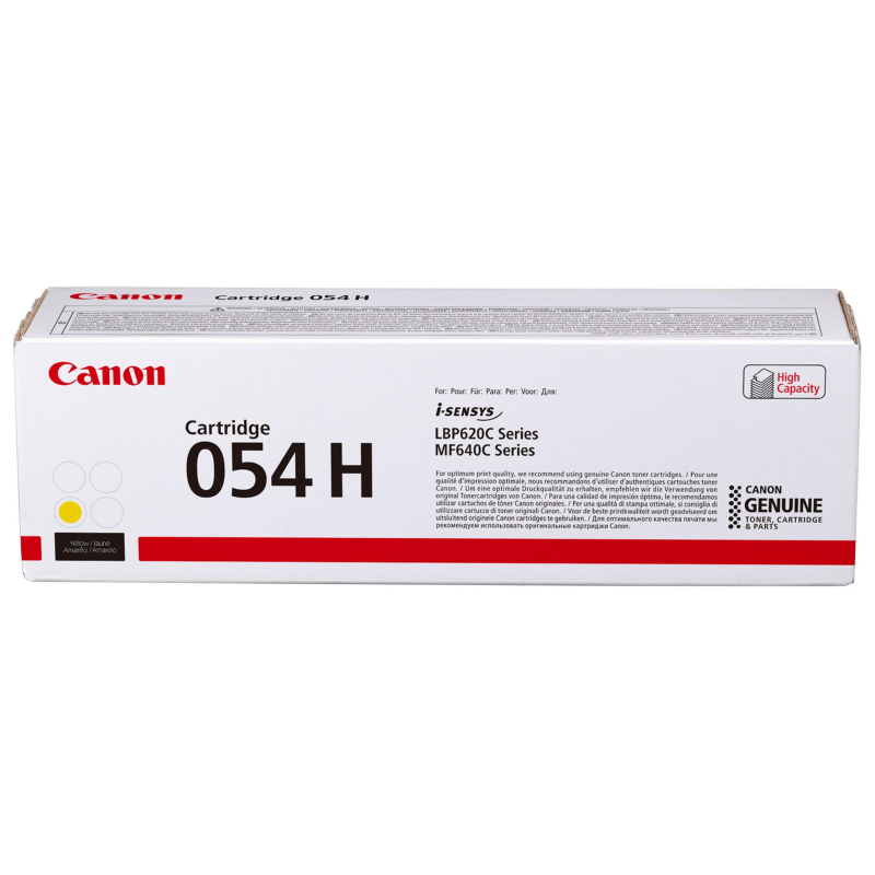 Картридж лазерный Canon 054 H Y 3025C002 жел. пов. емк. для MF645Cx 1054931