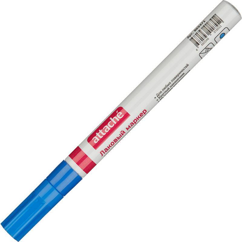 Маркер промышленный Attache для универсальной маркировки синий (2 мм) 865471