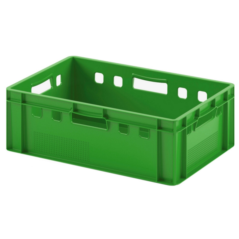 Ящик д/мяса Е2(12.422.70.PE R) зеленый 600 х 400 х 200 (морозостойкий) I Plast 1240168