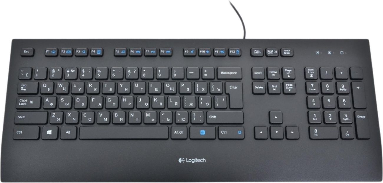 Клавиатура Logitech Keyboard K280E, USB (920-005215) проводная мембранная 1873559