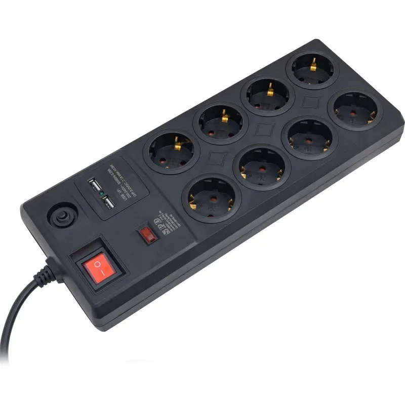 Сетевой фильтр СТАРТ С/УД-Ф SP 8x1 ZDVT 2USB(8р/1.5и/2xUSB) 1978533