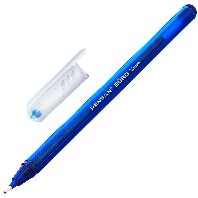 Ручка шариковая Pensan Buro синяя (толщина линии 0.8 мм) 1239331