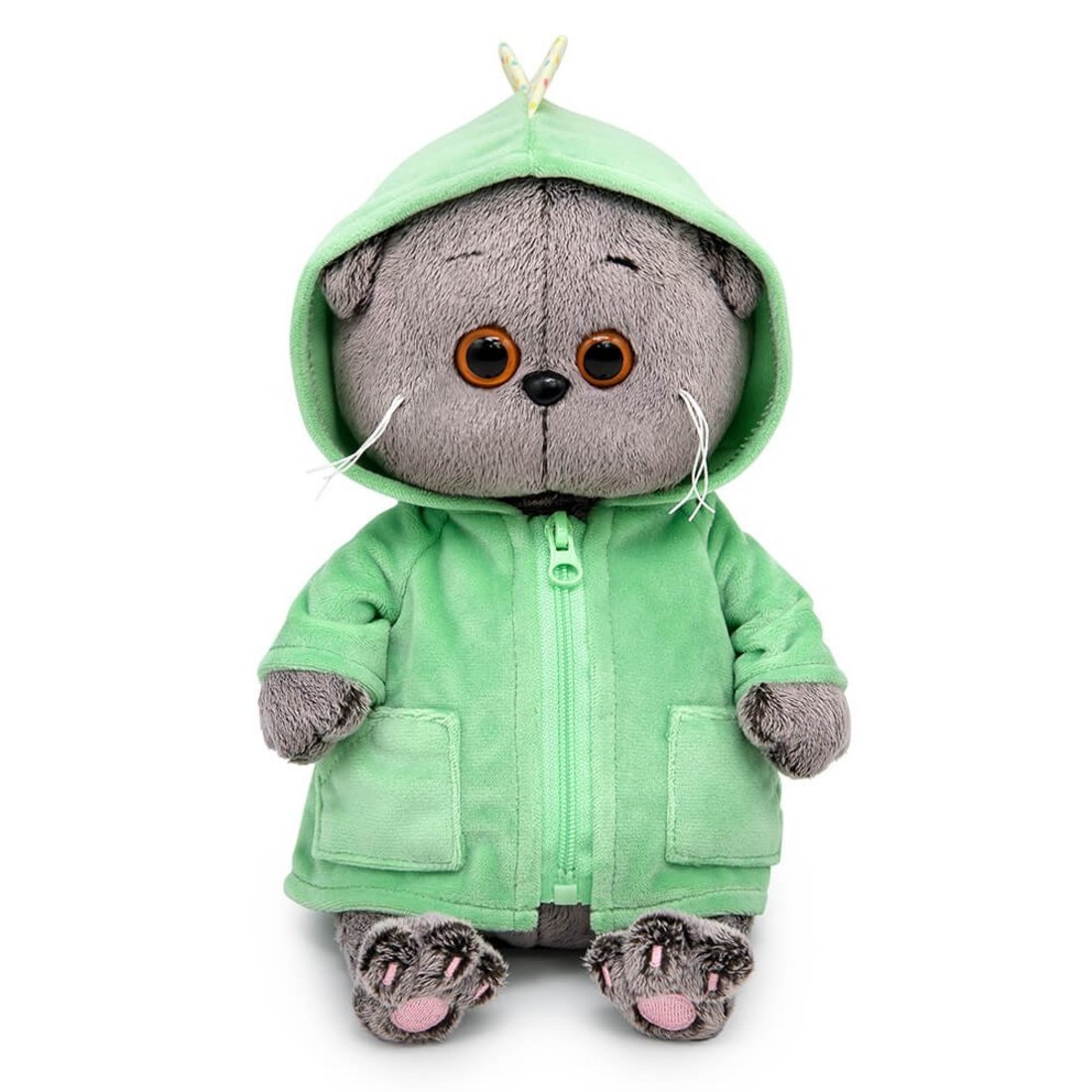 Мягкая игрушка Басик BABY в курточке Дракончик 20 см BudiBasa BB-142