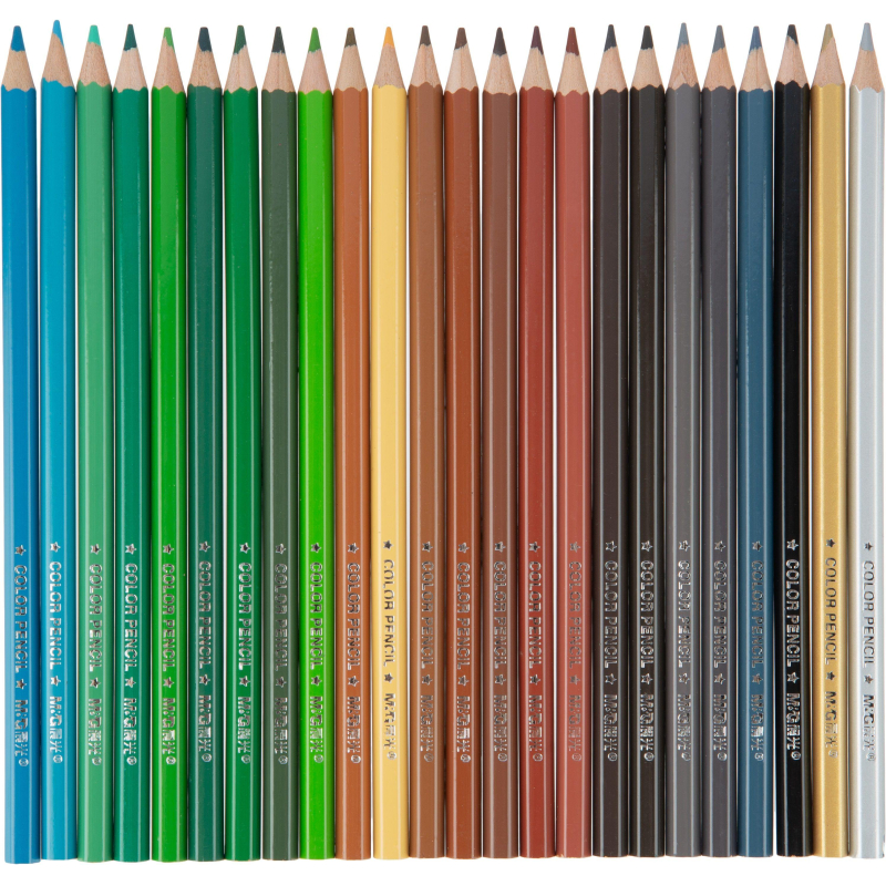 Карандаши цветные M&G деревянные шестигранные, 48 цв в наборе 1785582 AWP34369