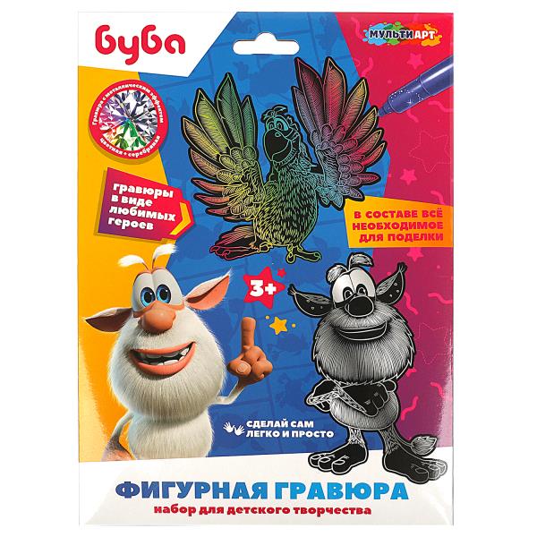 Фигурная гравюра Буба (2 шт в наборе) MultiArt FIGURESCRATCH2-BU2