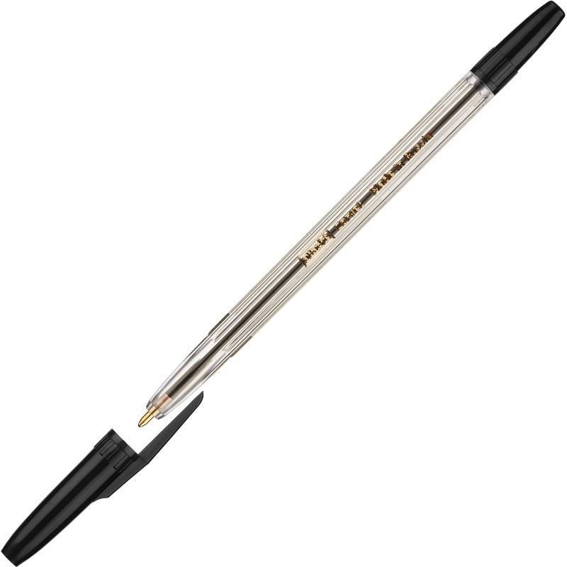 Ручка шариковая Attache Corvet черная (толщина линии 0.7 мм) 447474