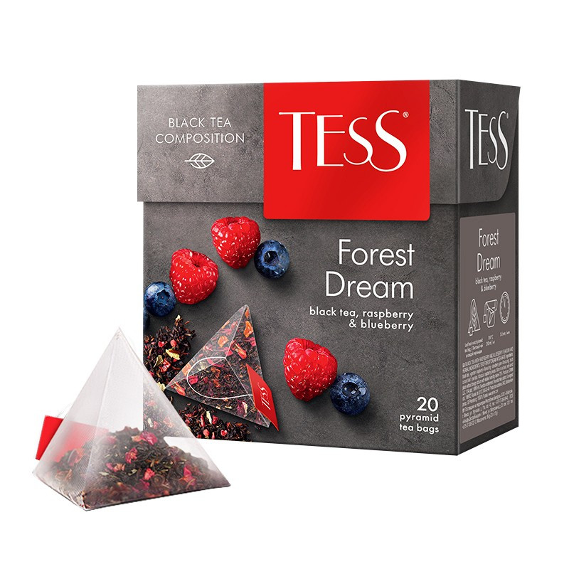 Чай TESS FOREST DREAM черный пирамидки 20шт 493169