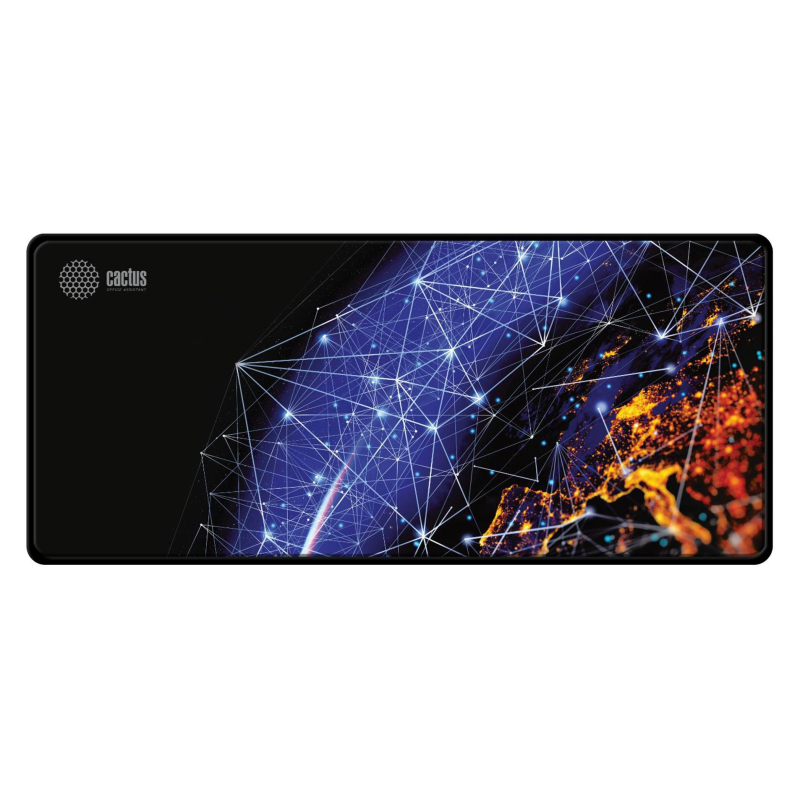 Коврик д/мыши Cactus CS-MP-PRO04XXL Blue Cosmic XXL/рисунок 900x400x3мм 1844493 1514096
