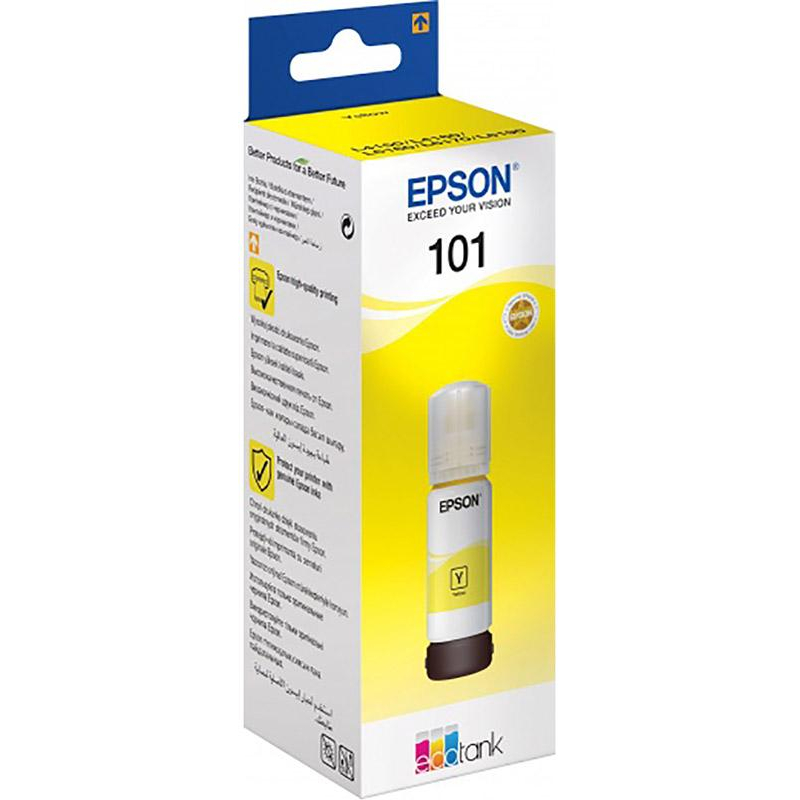 Чернила Epson 101 C13T03V44A жел. для EcoTank L6160/6170 828069