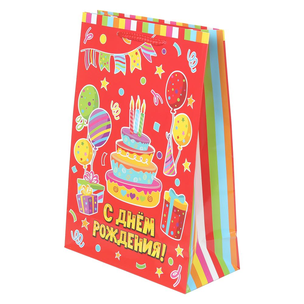 Пакет подарочный глянцевый ML, "Тортик", 140 гр/м Чудо праздник PML-127530-HB5