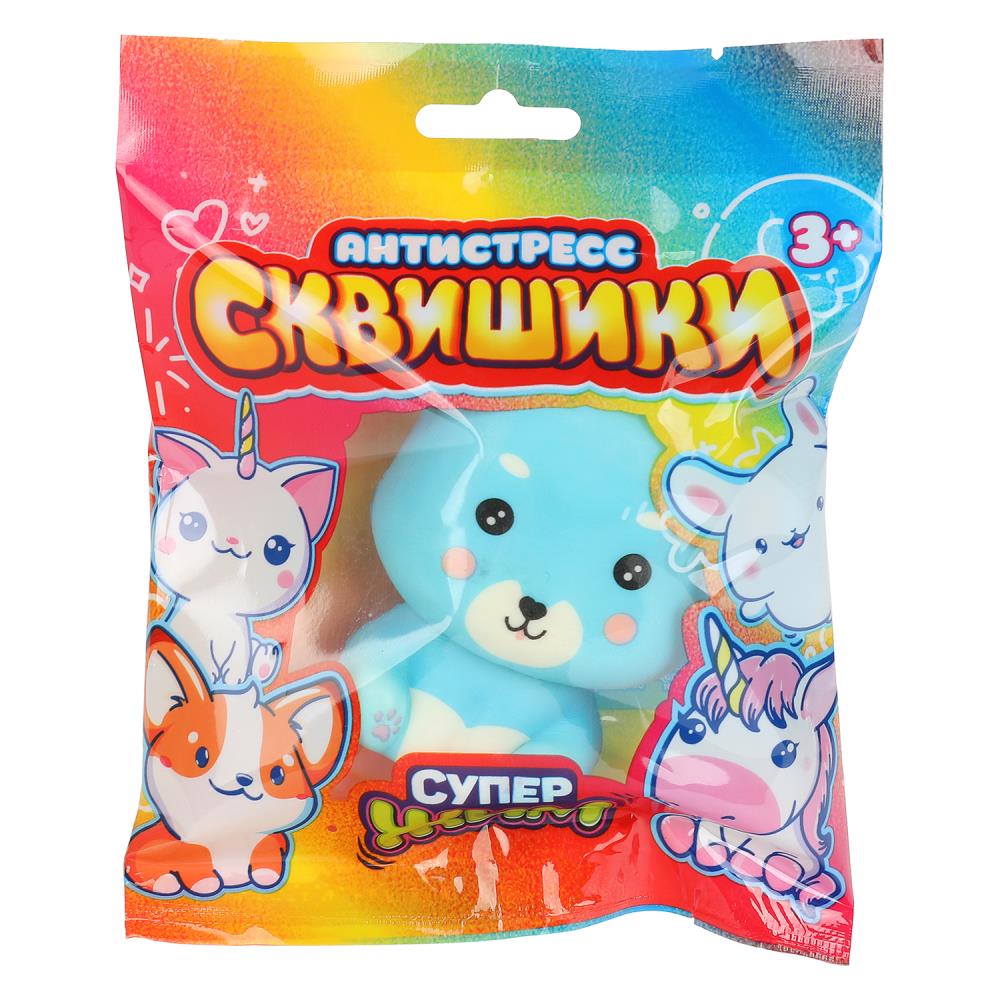 Игрушка сквиш антистресс Животные собачка голубая Супер Жим СУПЕР ЖИМ YM-SK07-FP-RU