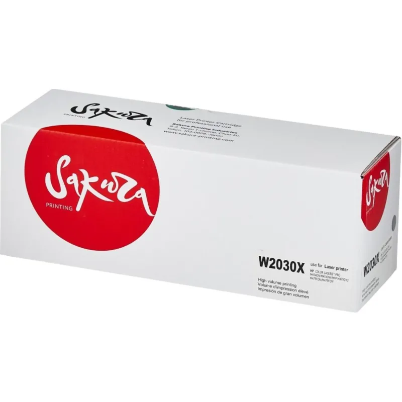 Картридж лазерный Sakura W2030X чер. пов. емк. для HP LJ M454/MFP M479 2055366 SAW2030X