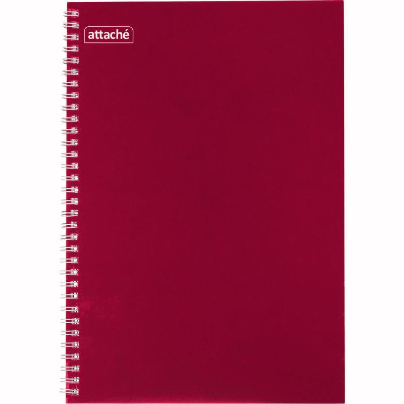 Бизнес-тетрадь А4 80л  Attache, спираль,бордо, блок 60г, обложка 215г 1441832