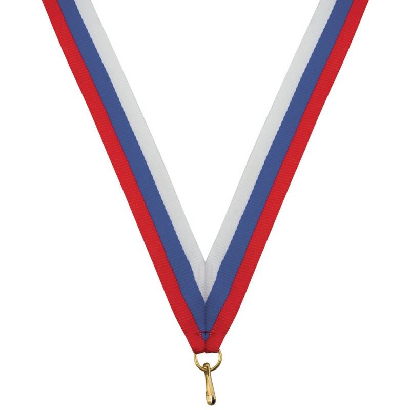 Лента для медалей 24 мм цвет триколор LN5b 1096608