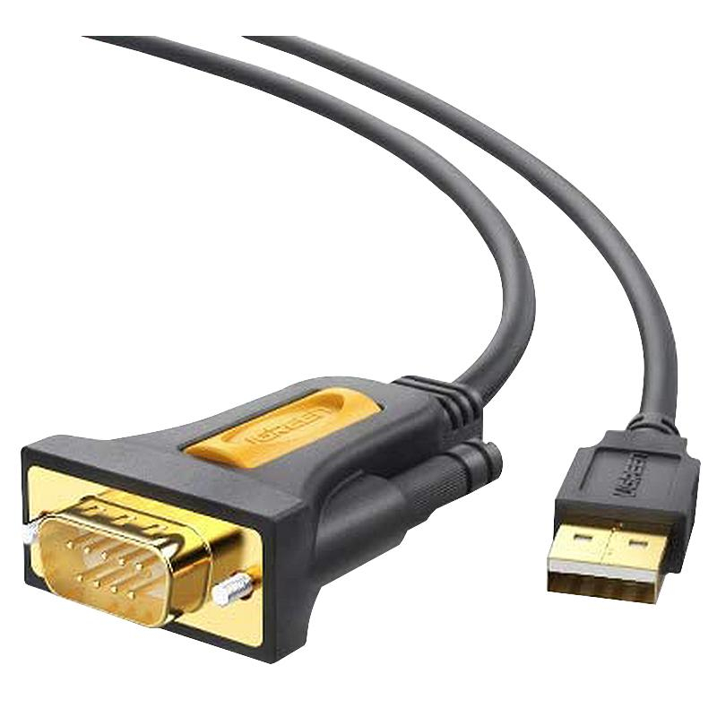 Кабель UGREEN адаптер CR104 USB 2.0 A-DB9 RS-232. 3м, черный (20223) 1940667