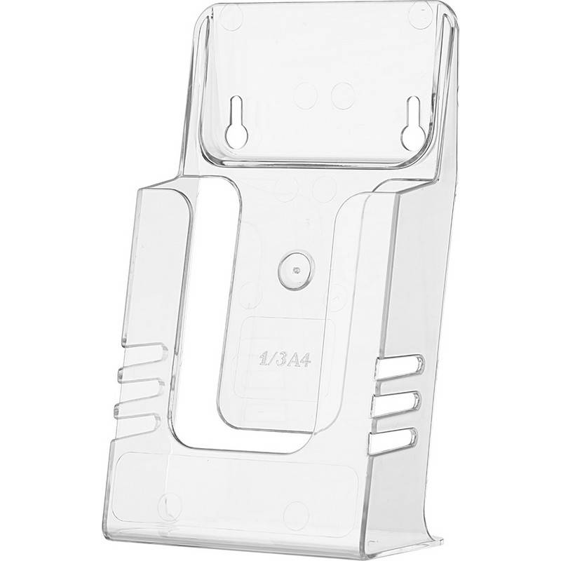 Подставка настольная/настенная для рекламных материалов 1/3 А4 односторонняя Attache Лидер 219384