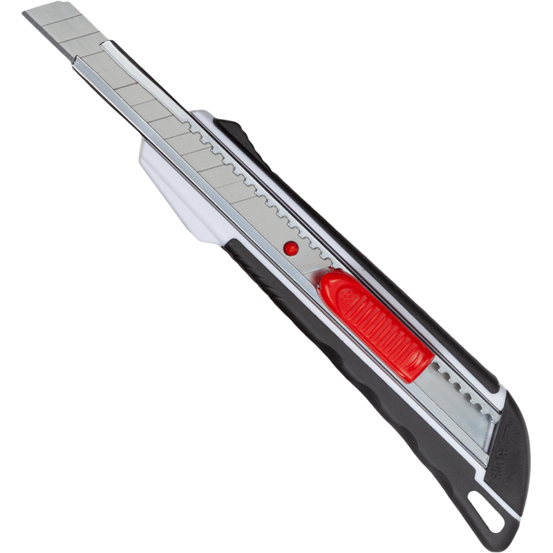 Нож универсальный Attache Selection 9мм,метал.напр.пласт.корпус,Auto lock 1432262 SX817