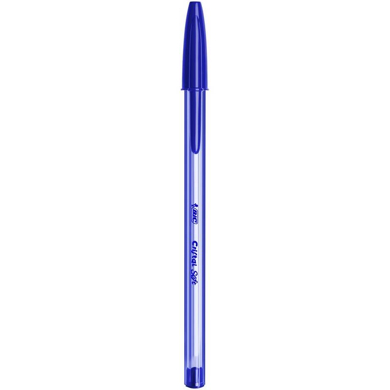 Ручка шариковая одноразовая Bic Cristal Soft синяя (толщина линии 0.35 мм) 951434 1054851