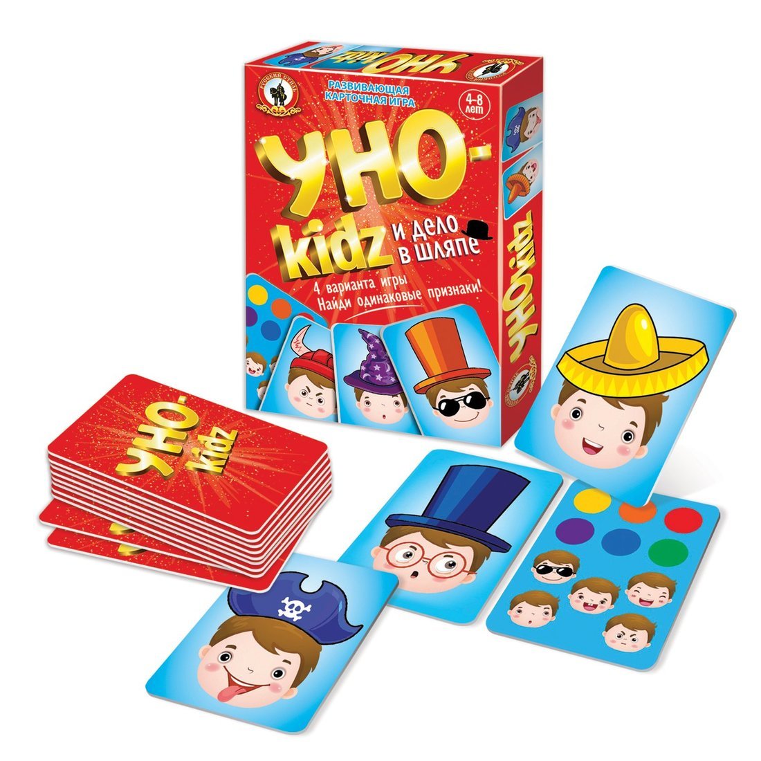 Карточная игра УНОkidz Дело в шляпе, 54 карточки Русский стиль 04690 -  купить в Москве