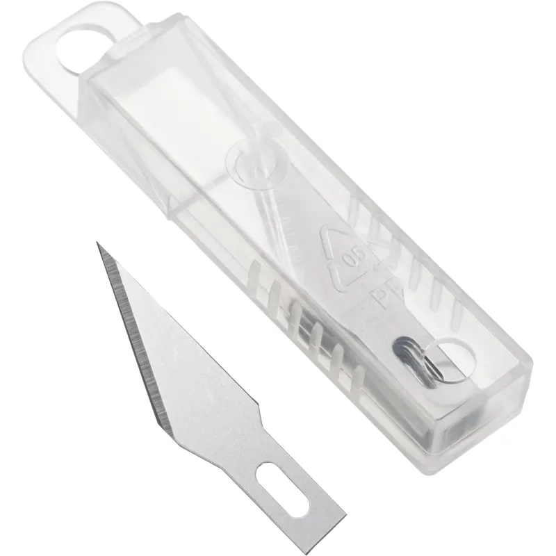 Лезвие для ножей макетных запасное TOPFORT 5,9мм,сталь SK5,10шт/уп 1960453 SX01T-10