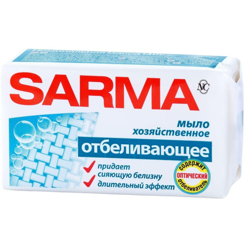 Мыло хозяйственное Сарма отбеливающее 140г Sarma 1808614 11149