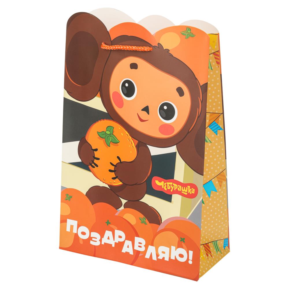 Пакет подарочный креативный "Союзмультфильм" ML, 190 гр/м, детский Чудо праздник PML-128871-CH