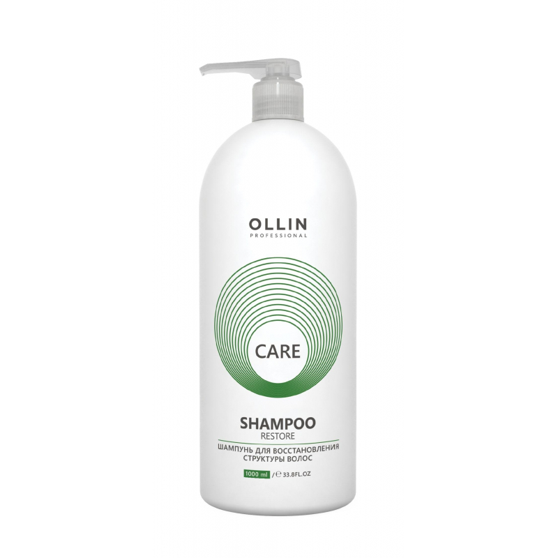 Шампунь для восстановления структуры волос OLLIN CARE 1000мл 1329436