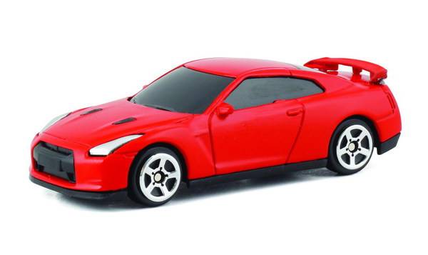 Nissan GTR (R35) матово-красная, машинка металлическая UNI-FORTUNE 344013SM(B)