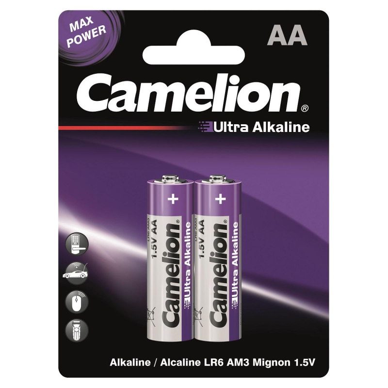 Батарейка Camelion Ultra 2шт/бл (LR6-BP2UT, 1,5В) (14982) 1840406