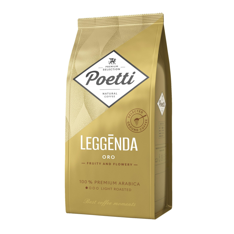 Кофе Poetti Leggenda Oro молотый, 250г 1642948