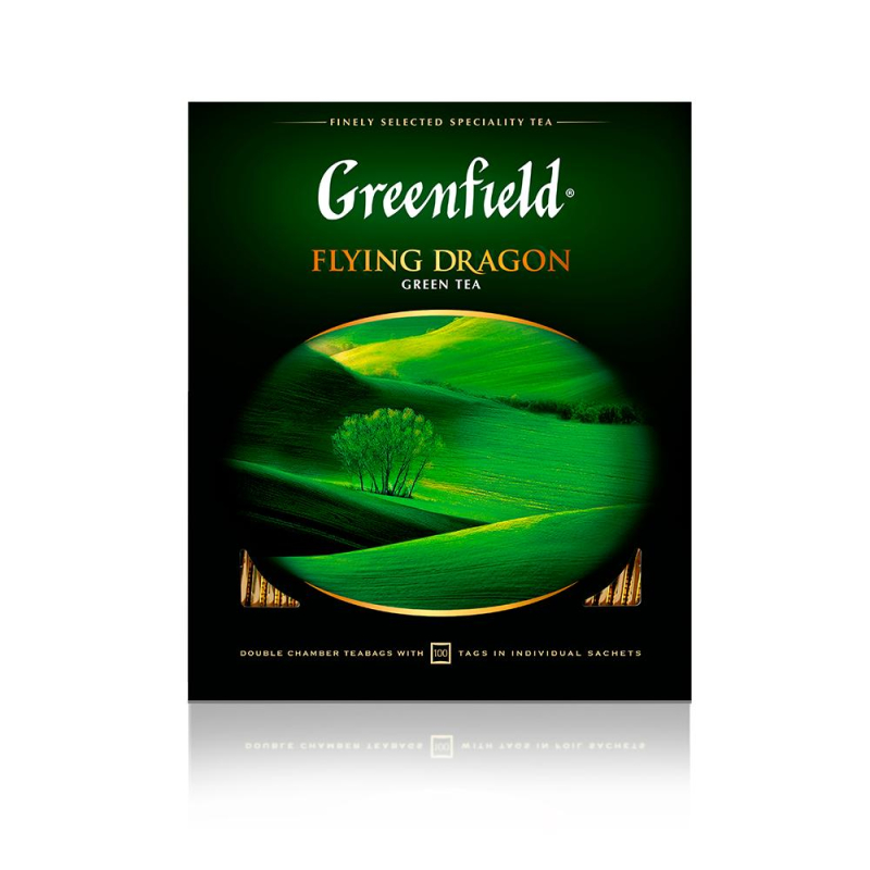 Чай Greenfield Flying Dragon зеленый фольгир.100пак/уп 0585-09 172698