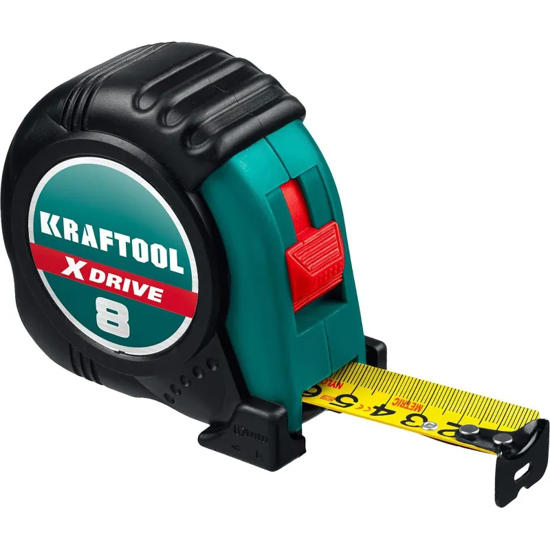 Рулетка KRAFTOOL X-Drive, 8 м х 25 мм (34122-08) 2092780 34122-08_z02