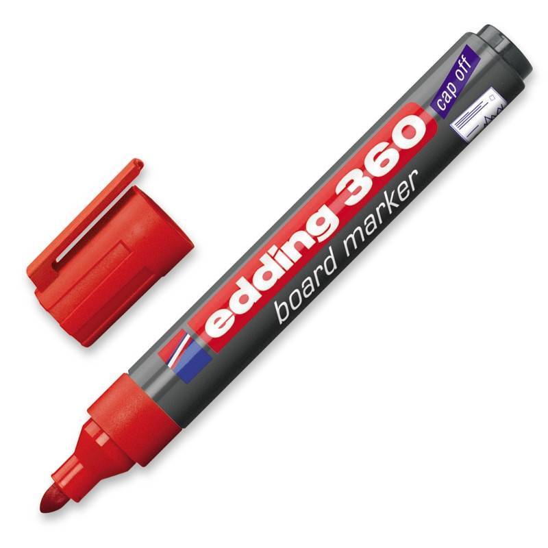 Маркер для досок Edding e-360/2 красный (толщина линии 1.5-3 мм) 31830